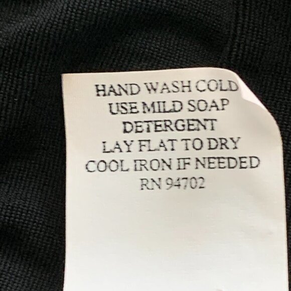 Hot Cotton Travelware Travel 3-Button Tunic Top/Cardigan Side Slit M Black 50F - Picture 8 of 8